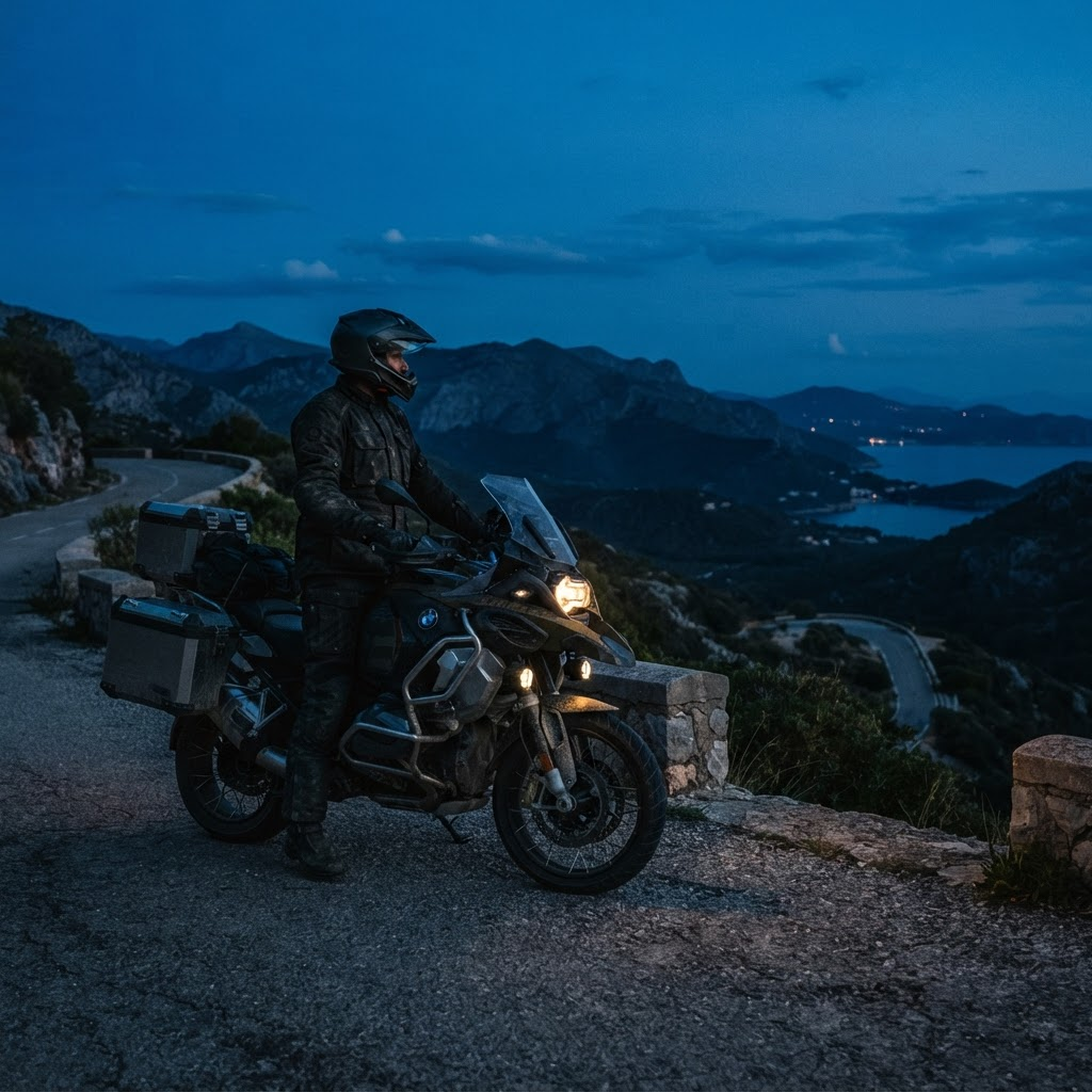 אותה סצנת BMW GS בדיוק, ברמות ISO שונות